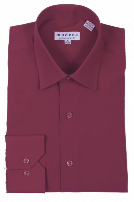 modena contemporary fit dress shirt Burgundy Regular Cuff CVC M300BS0R-BRG – Suit City and warm iron if SIZE:2S-2M-2L Ralph Lauren Women's Faille Sizes 1X-8X