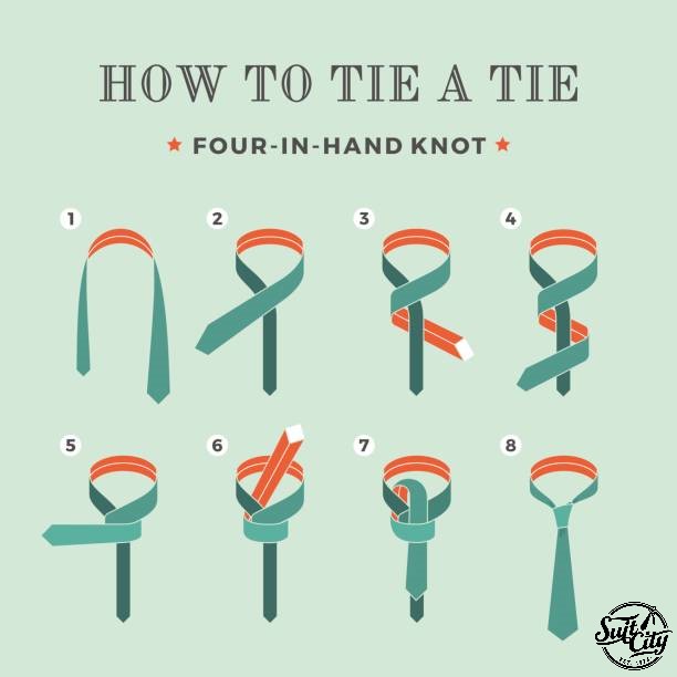 how to tie a tie - knot easy step to tie a knot
